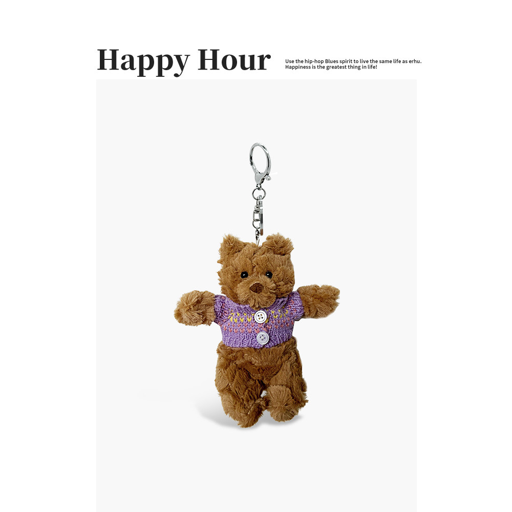 Barcelona urso saco pingente saco de escola mochila ornamentos chaveiro boneca de pelúcia casal presentes bonecas de bri