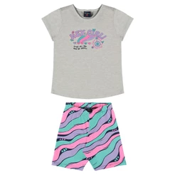Conjunto Infantil para Meninas com Blusa e Ciclista Guloseima