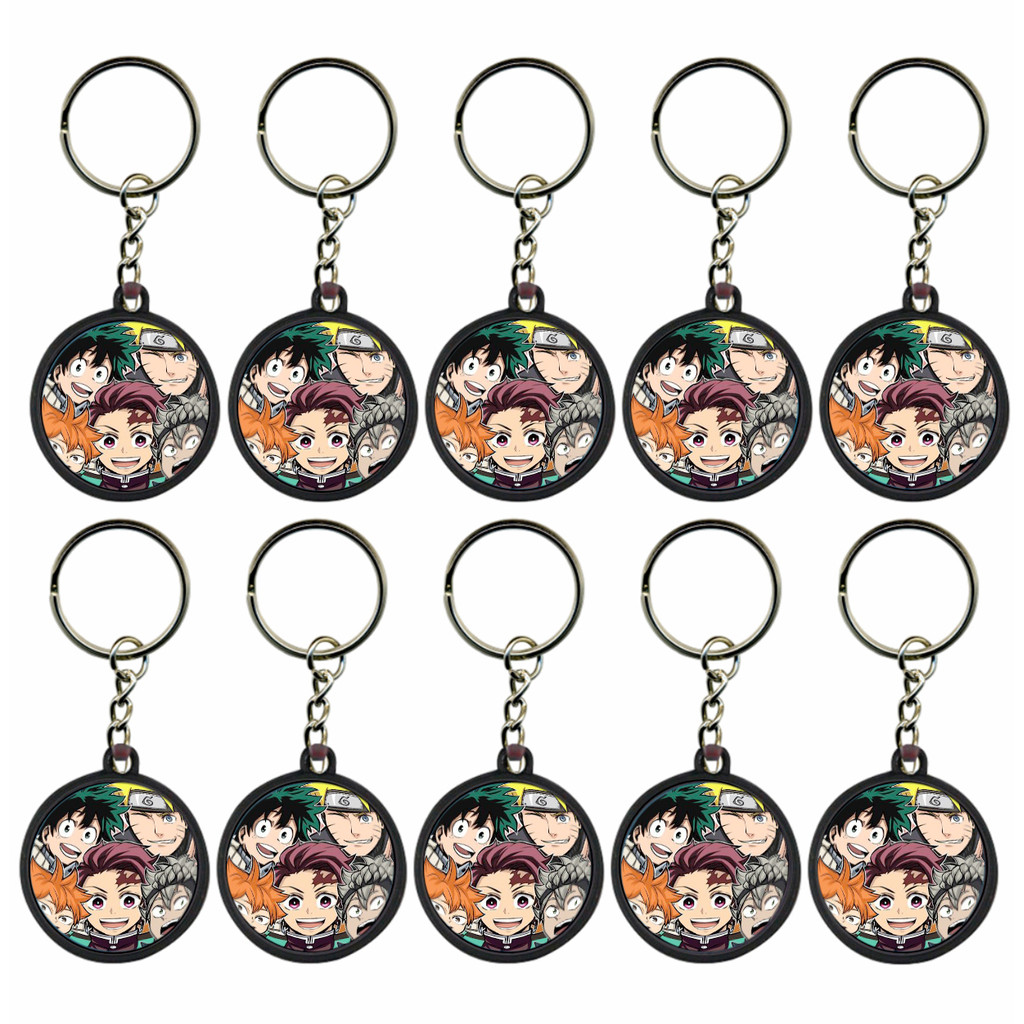 Chaveiro anime Brinde Lembrancinha Festa 10 Unid Mimo