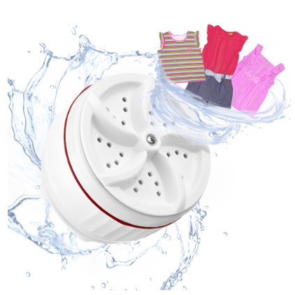 Mini Máquina De Lavar Portátil Ultrassônica Lavanderia Branco USB - Envio Rápido Roupa Intima