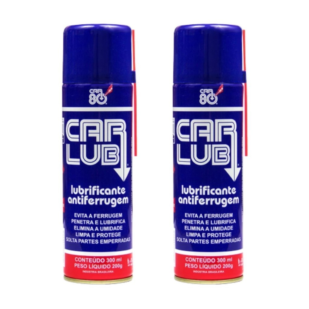 Kit 2 Óleo Lubrificante Desengripante Multiuso 300ml Car Lub em Oferta na Shopee