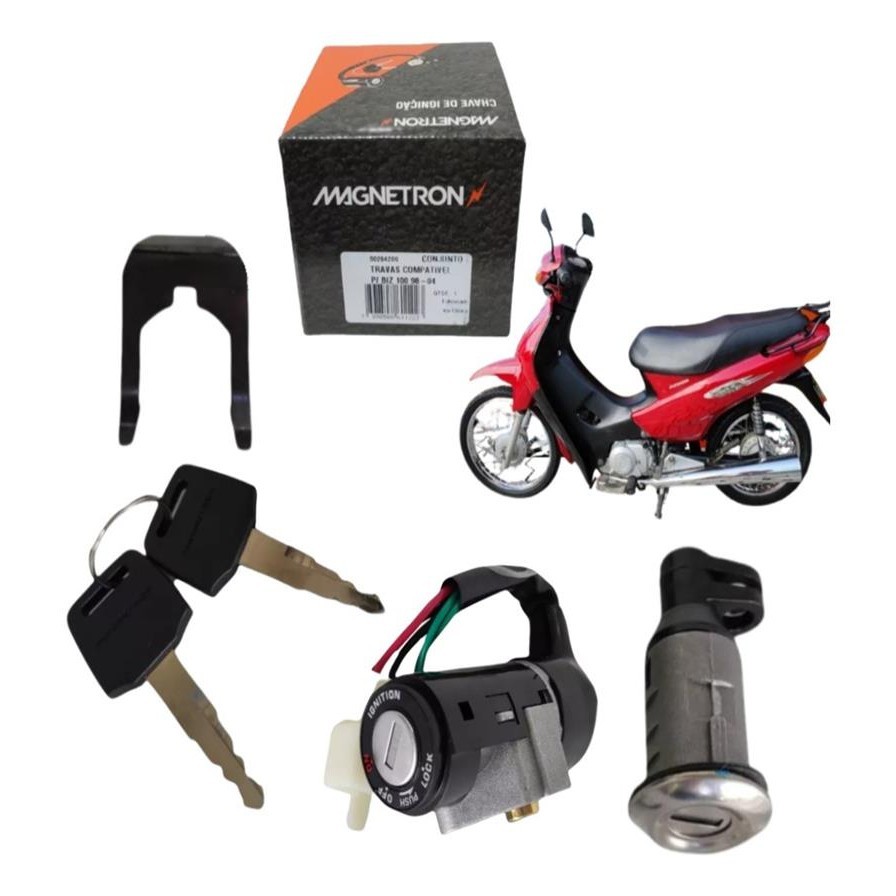 KIT CHAVE IGNICAO C100 BIZ 98 99 2000 2001 2002 2003 2004 2005 ORIGINAL MAGNETRO