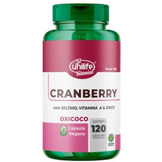 Cranberry 500mg 120 Cápsulas - Unilife em Oferta na Shopee