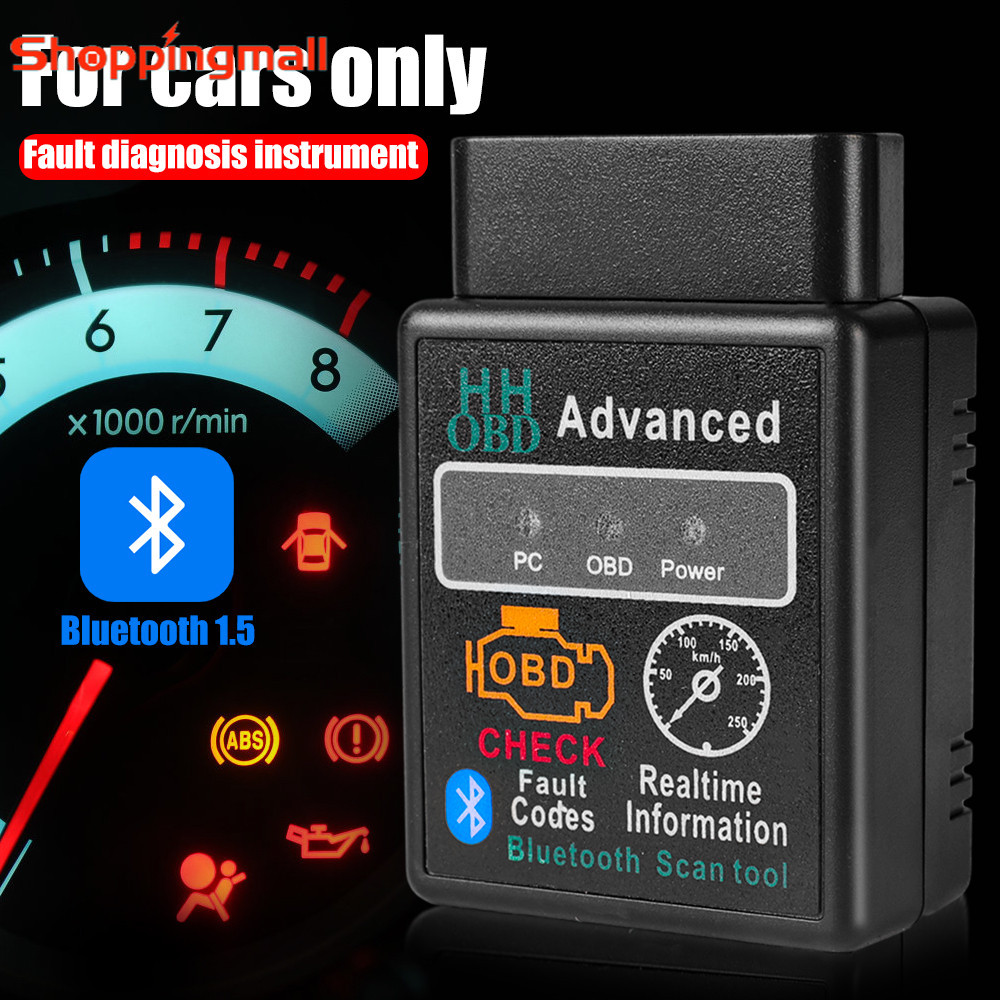 Detector Profissional De Falhas Bluetooth Para Carros/OBD2 V1.5 Ferramenta Scanner De Diagnóstico/Detecção De Consumo De Combustível Veículos De Reparo Automotivo Windows IOS Android em Oferta na Shopee