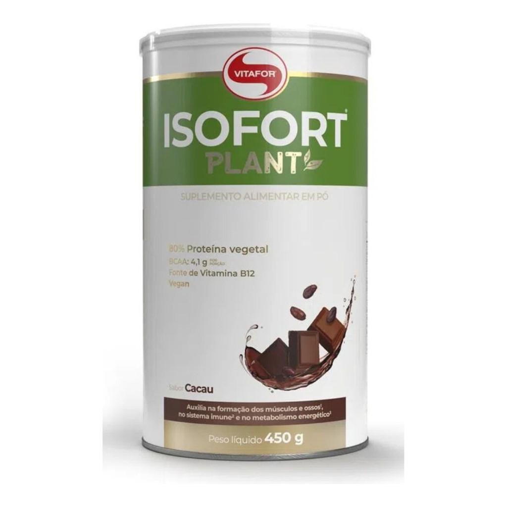 Isofort Plant - 450g - Proteína Isolada Vitafor