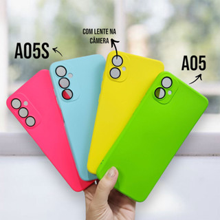 Capa Para Samsung Galaxy A05 / A05S Silicone Aveludada Com Proteção na Câmera