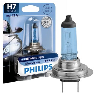 Lâmpada Farol Philips Bluevision Azul H7 12v 55w 12972bvb1 em Oferta na Shopee