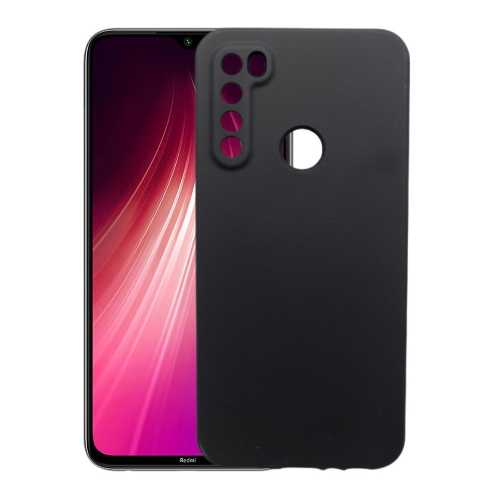 Capa Capinha Preta Aveludada Para Redmi Note 8 Silicone Compativel Xiaomi TPU Case