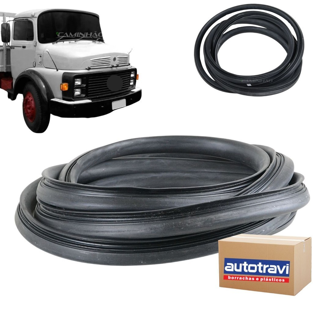 Borracha do Parabrisa para Mercedes-Benz 1113 1313 1513 à 2628 - 1975 a 1990 - AGL - Cabine Alta em Oferta na Shopee
