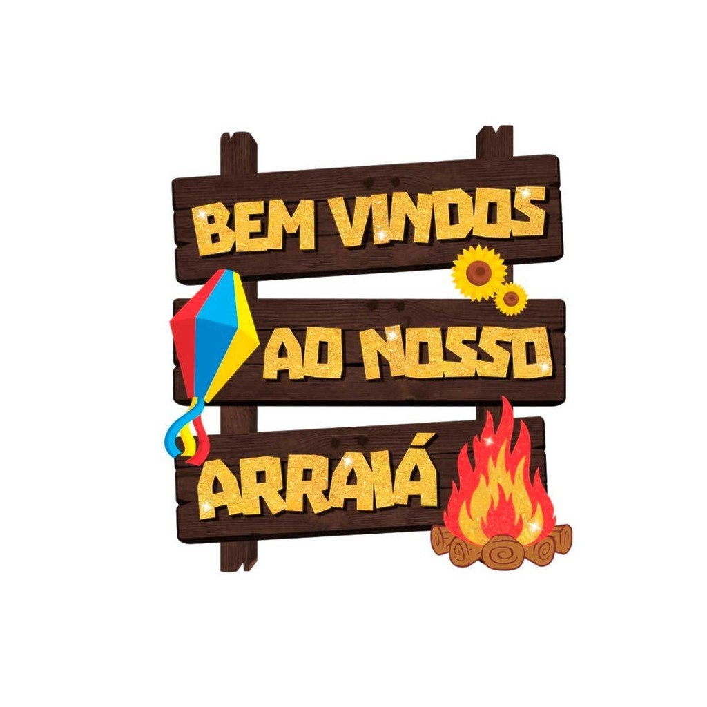 Enfeite Festa Junina EVA Painel "Bem Vindos ao Nosso Arraia" Decoração pra Pendurar em Oferta na Shopee