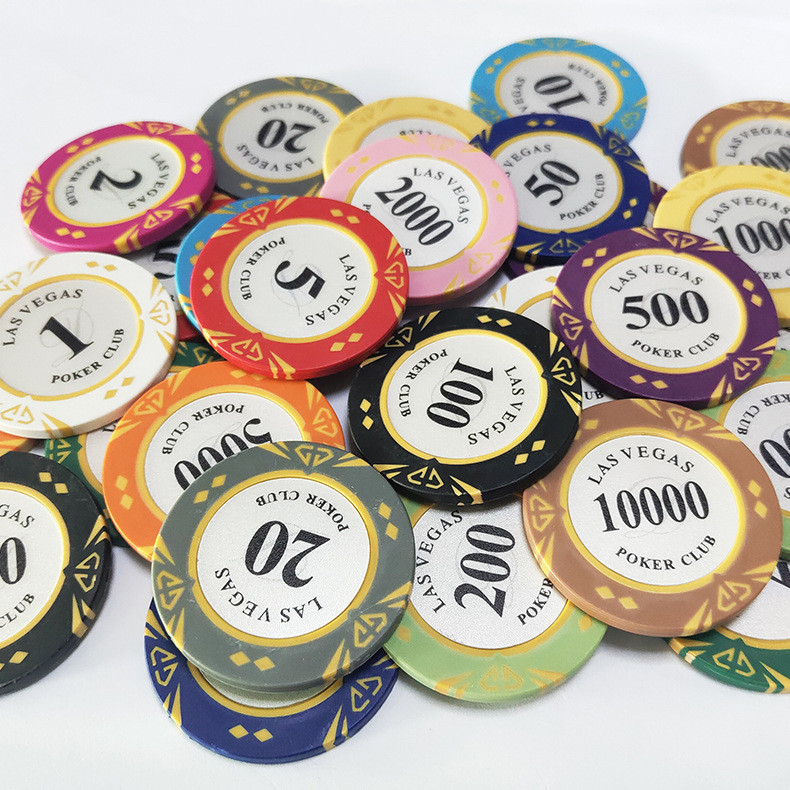 Fichas de jogo de mesa Texas Hold'em de alta qualidade - Fichas de jogo de pôquer - Fichas de jogo de torneio profissional - Exclusivamente para torneios WSOP/EPT/WPT