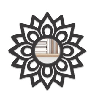 Espelho Mandala Florada MDF Decorativo em 3 tamanhos 20x20cm, 30x30cm e 40x40cm em Oferta na Shopee