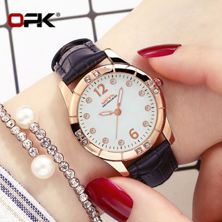 OLEVS 8160 Relógios Femininos Prova D Água Original De Quartzo Luminoso De Couro em Oferta na Shopee