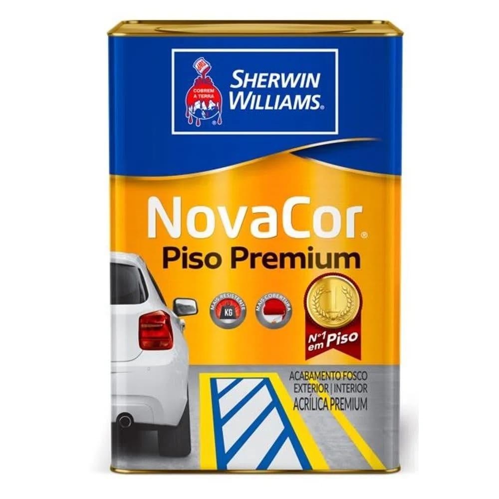Tinta Piso Cimento Cobre Fissura Ultra Novacor Sherwin Williams 18L Rende muito Sem Cheiro