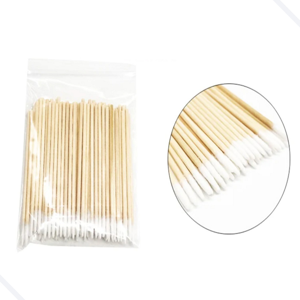 Palitos Com Algodão De Limpeza Alinhamento Henna Micropigmentação Unha Boca em Oferta na Shopee