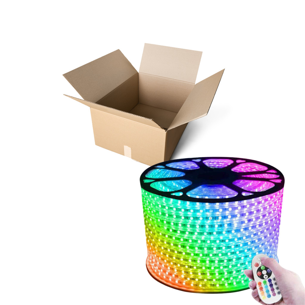 Mangueira fita Led 5050 Rgb Colorido de 1 a 25 metros com Fonte que Suporta Até 100m em Oferta na Shopee