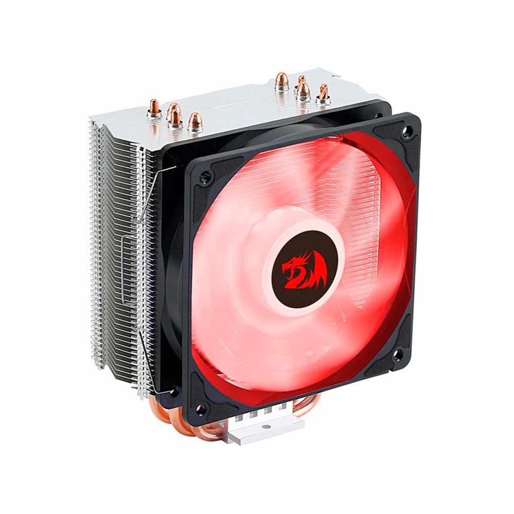 Air Cooler para Processador Redragon Buri, Led Vermelho, 120mm, para Intel e AMD, CC-1055R