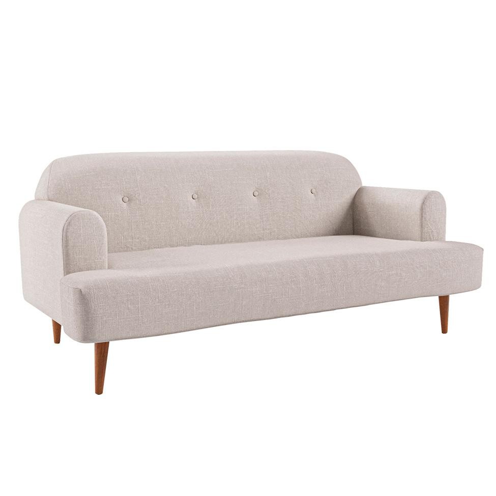 Sofá 2 Lugares Kiev Linho Cru 165 cm em Oferta na Shopee