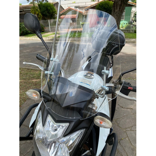 Bolha Parabrisa Para Moto Yamaha Xtz 125 / 150 Cristal/fumê
