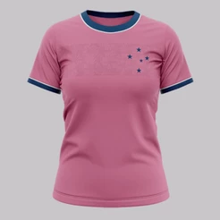 Camisa Cruzeiro Copas Feminina Rosa
