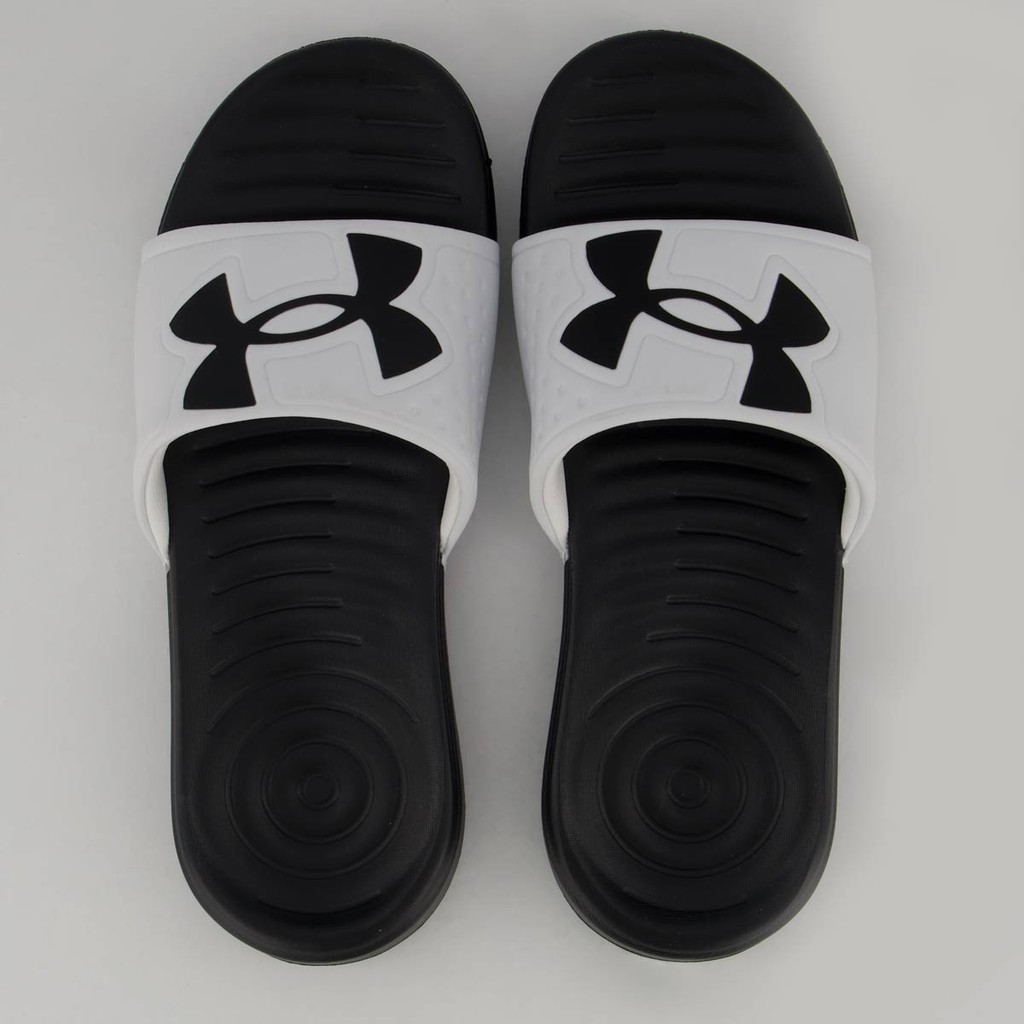 Chinelo Under Armour Ansa Light Branco e Preto em Oferta na Shopee