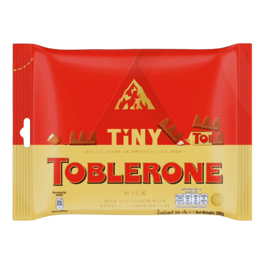 MINI CHOCOLATE TOBLERONE TINY AO LEITE 200g