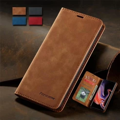 Capa De Couro Para Carteira Samsung Galaxy S24 Ultra S24 + S22 S23 Plus S23FE S21FE S20FE Telefone Com Slot De Cabo