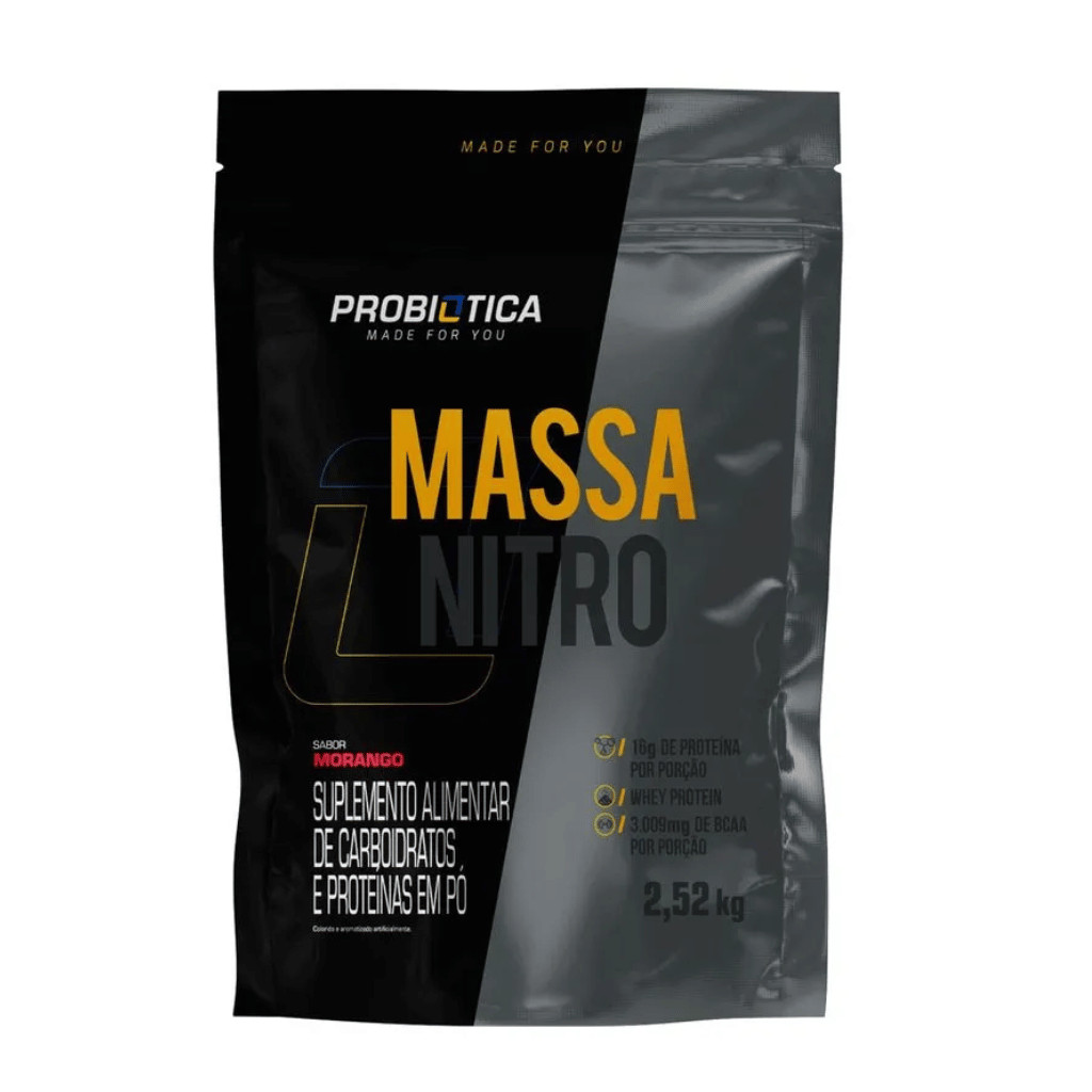 Hipercalórico Massa Nitro Probiótica - Refil 2,52kg