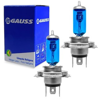 Par Lâmpadas Gauss Halógena Azul 60/55W 12V H4 P43T-38 Farol em Oferta na Shopee