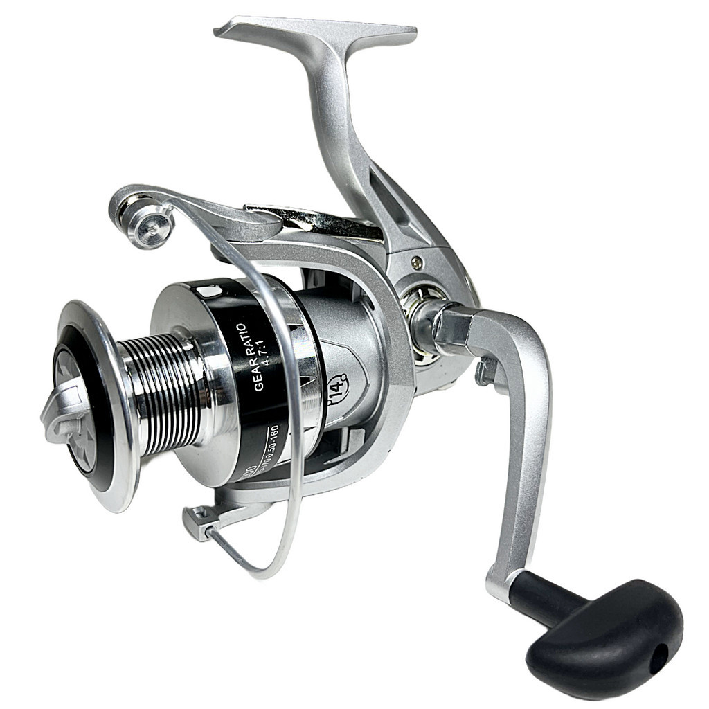 Molinete De Pesca Alto Mar TE 3000 - 14 Rolamentos Drag: 8kg - Rec.: 5.2:1 - Carretel Em Aluminio