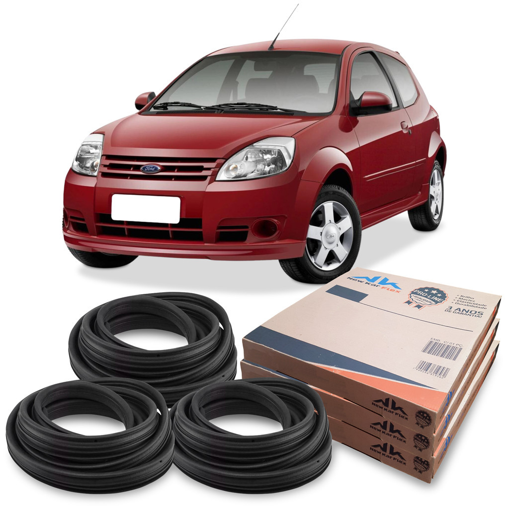 Kit Borracha 2 Portas E Porta Malas Ford Ka 2008 Até 2013 em Oferta na Shopee