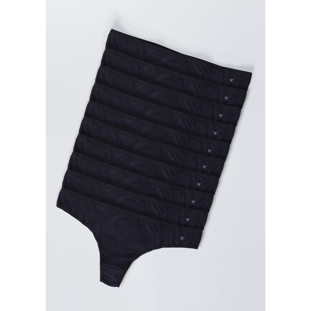 Kit Com 10 Calcinhas Básicas Fio Dental Em Algodão Com Elastano Hering em Oferta na Shopee