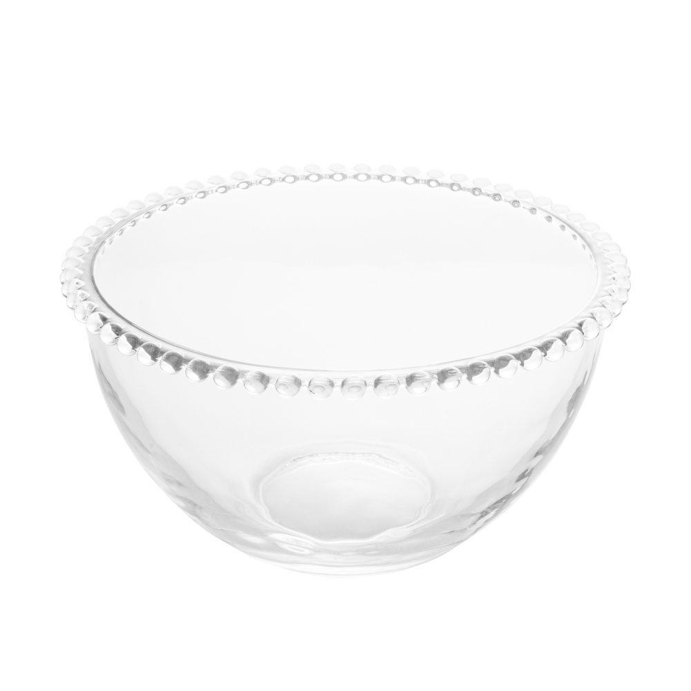 Saladeira Wolff Pearl de Cristal Incolor 21cm x 12cm
