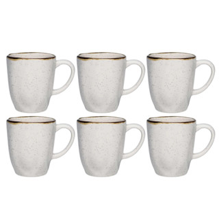 Jogo Kit 6 Canecas Xicara Tulipa de Porcelana Chá Café 260ml Ryo Maresia Oxford em Oferta na Shopee