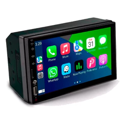 Central Multímidia MP5 Player LCD 7" Microfone Externo BT MicroSD USB Touch Iluminação RGB JR8