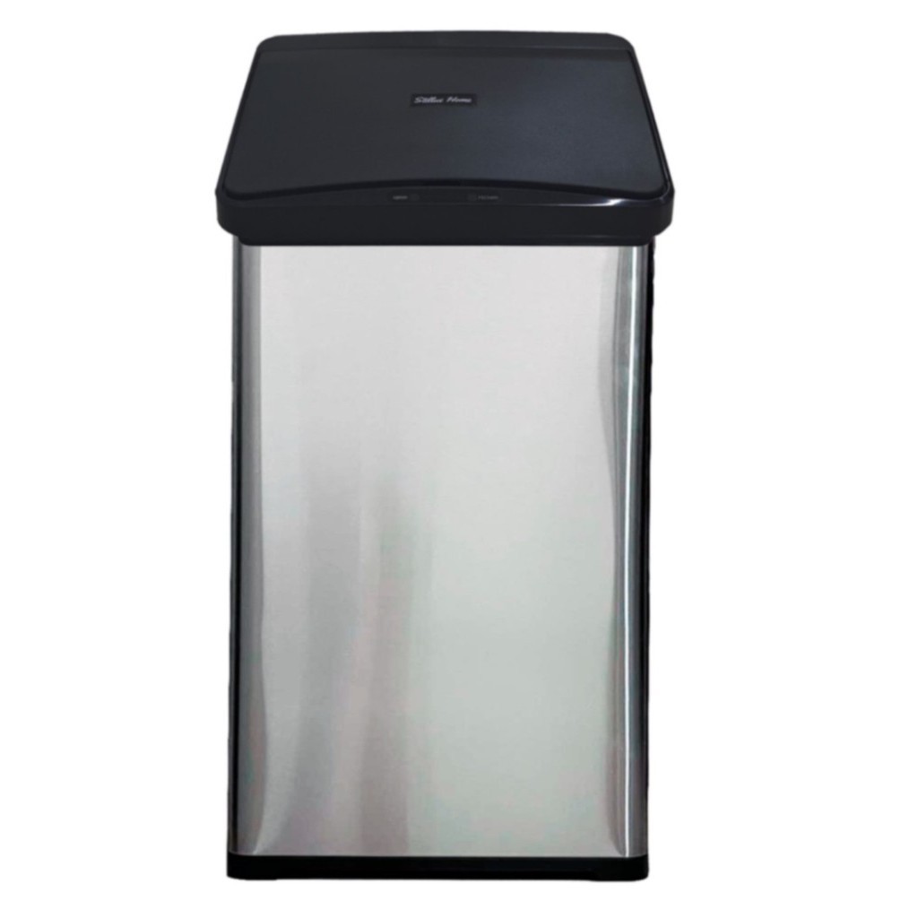 Lixeira Inteligente Cozinha Automática Sensor Aço Inox 50 Litros Premium