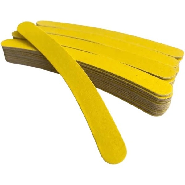 12un - Lixa de Unha Meia Lua Big Canário 17cm em Oferta na Shopee