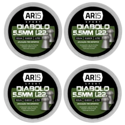 4un - CHUMBINHO AR15 DIABOLO 5,5MM 100UN 10,80GR