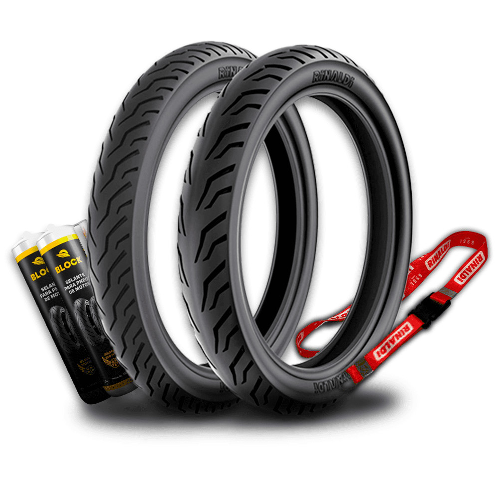 Par Pneus Nova Pcx 100/80-14 + 120/70-14 Ss48 Rinaldi + Brindes