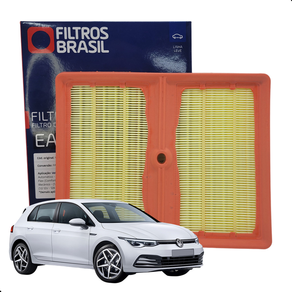 Filtro Ar Motor Vw Up Virtus Nivus Golf Polo 1.0 12v