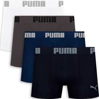 Kit 4 Cuecas Boxer Puma Masculina Oficial Microfibra Sem Costura Confortável Adulto Original em Oferta na Shopee