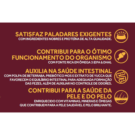 Detalhes do Ração GranPlus Gourmet para cachorros adultos raças pequenas e mini salmão e frango 10,1kg
