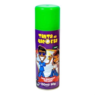 Tinta Spray para Cabelos 150 mL - Verde - Tinta da Alegria - 1 unidade - Rizzo em Oferta na Shopee