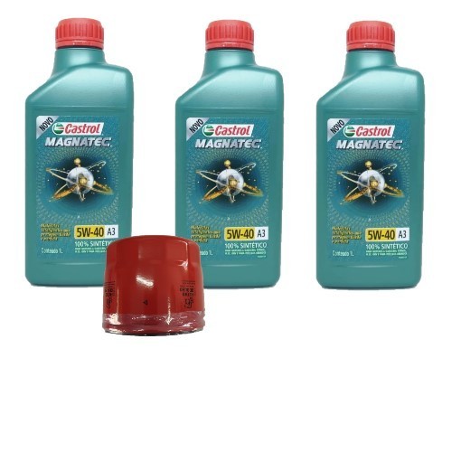 KIT TROCA DE ÓLEO 5W40 A3/B4 CASTROL + FILTRO (LOGAN 1.0 2017>2021)