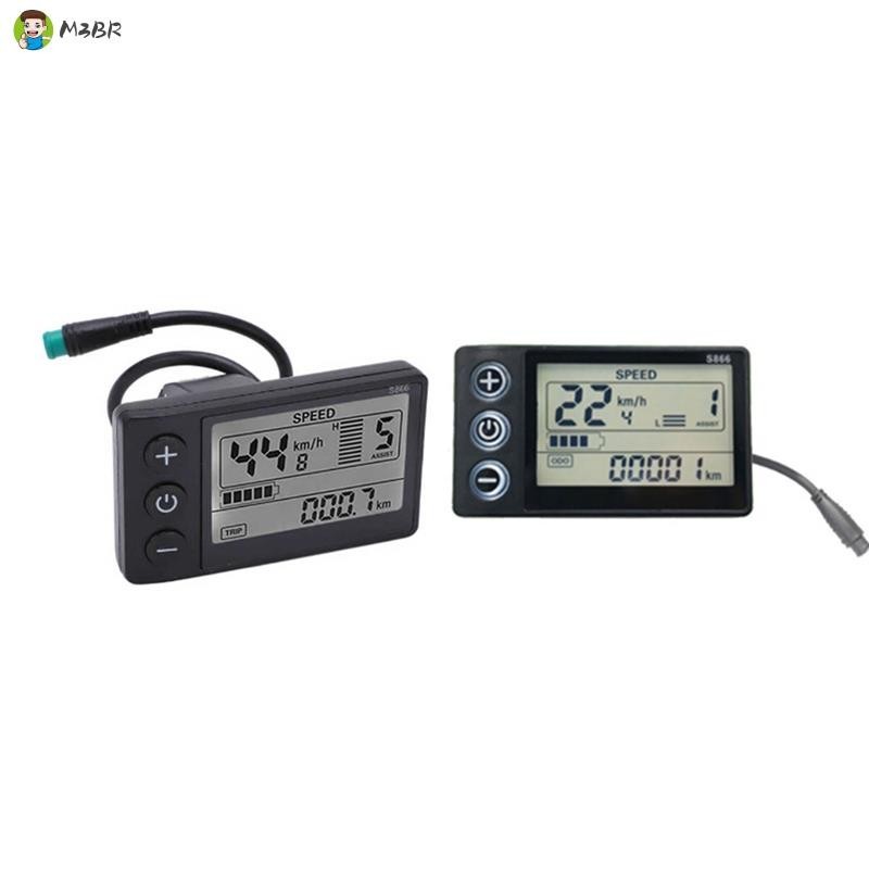 Visor LCD 24V 36V 48V 60V À Prova D'água S866 Painel Controlador De Bicicleta Elétrica Para Scooter