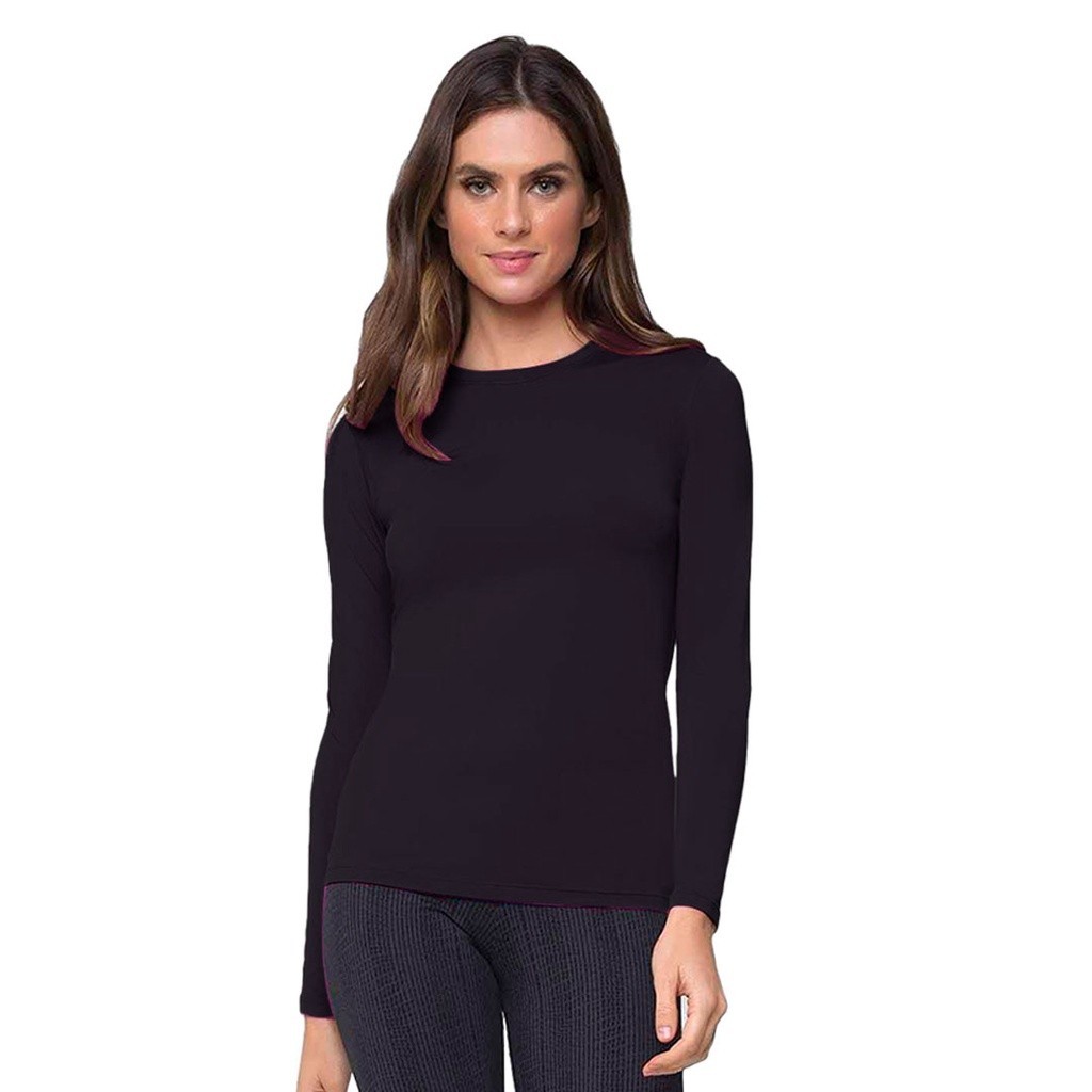 Camisa Térmica Feminina Manga Longa Proteção UV 50+ Blusa Segunda Pele Proteção Termica Solar Uv50 Ciclismo Pesca, Praia