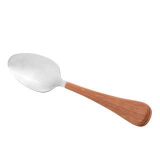 6 Colheres de Mesa Wolff com Cabo Plástico Amadeirado 20,5cm