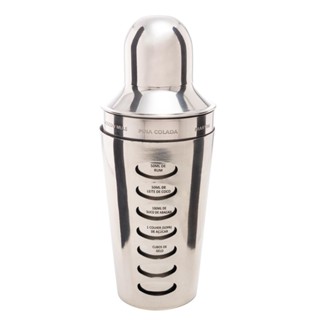 Coqueteleira Lyor de Aço Inox com Receita de Drinks