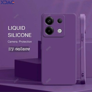 Estojo Original Para Telefone Xiaomi Redmi Note13 Note 13 Pro Plus 13Pro 5G Capa De Silicone Líquido De Cor Sólida Fundas