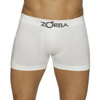 Kit 2 Cuecas Boxer Zorba Algodão Branca Sem Costura 781